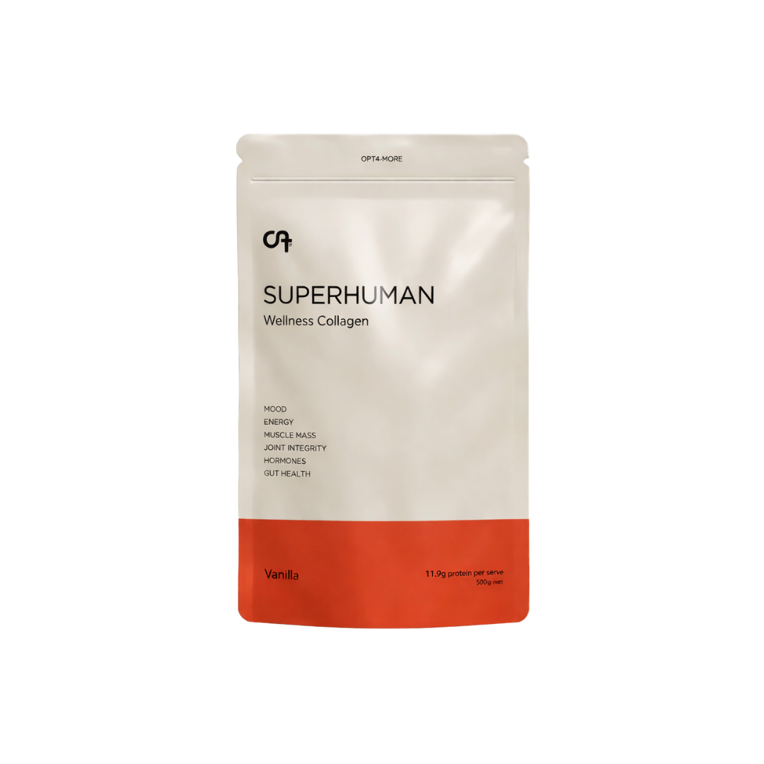 Superhuman Wellness Collagen Blend - 500g Pouch + 5 Single Shot Travel Pouches (Monthly Subscription)