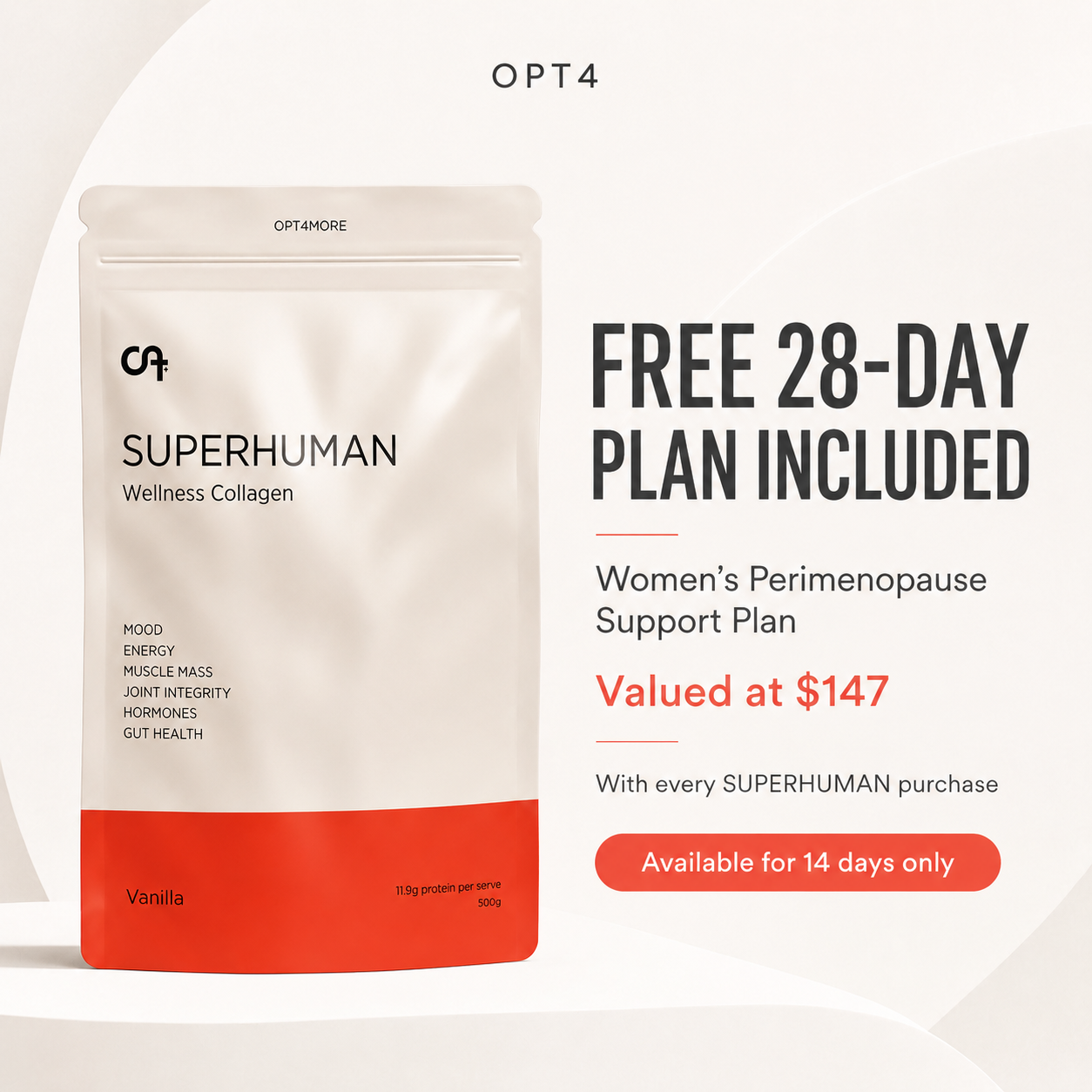 Superhuman Wellness Collagen Blend – 500g Pouch